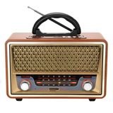 Ultratekno BT5.0 UT-157BT Nostaljik Görünümlü Ahşap Radyo Bluetooth Hoparlör
