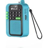 UltraTekno C9 Bluetooth Şarjlı Radyo USB & Tf Kart Okuyucu Deprem Çantasına Uygun Fm Radyo - Mavi