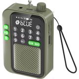 UltraTekno C9 Bluetooth Şarjlı Radyo USB & Tf Kart Okuyucu Deprem Çantasına Uygun Fm Radyo - Yeşil