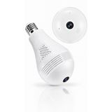 ULTRATEKNO CMR14 Wi-fi 360 Panoramik Ampul Kamera Gece Görüş Ses Akıllı Hareket Algılayıcı Güvenlik Kamerası