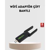 Ultratekno Dual Band Wifi Adaptör - 1200 Mbps, Usb 3.0, Çift Antenli, Geniş Kapsama Alanı Ve Yüksek Hız