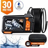 UltraTekno Endoskop Kamera 1080P Hd Boru Içi Görüntüleme Kamerası 4.3" IPS Ekranlı IP67 Su Geçirmez Yılan Kamera Muayene Kamerası 10M/20M/30M/50M - 30 METRE