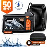 UltraTekno Endoskop Kamera 1080P Hd Boru Içi Görüntüleme Kamerası 4.3" IPS Ekranlı IP67 Su Geçirmez Yılan Kamera Muayene Kamerası 10M/20M/30M/50M - 50 METRE
