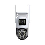 ULTRATEKNO FHD 2MP Çift Kameralı Çift Ekranlı PTZ Outdoor Güvenlik Kamerası
