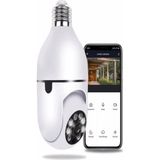 Ultratekno Gece Görüşlü 360 Derece LED Işık 1080P Wifi Kamera Kablosuz Panoramik Balıkgözü Ampul Kamera