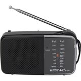 UltraTekno K-258 Pilli Cep Radyosu - Fm Radyo, Deprem Radyosu Taşınabilir Küçük Radyo (Videolu Ürün) - Siyah