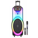 Ultratekno NDR Y-12 Full RGB Panel 40 W Taşınabilir Büyük Boy Mikrofonlu Bluetooth Hoparlör