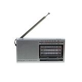 UltraTekno NS-8153 Taşınabilir Pilli Cep Radyosu Deprem Çantası Radyosu Am Fm Sw-1-6 8 Bandlı Mini Radyo - Gri