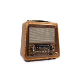 Ultratekno R-2066Bt Nostaljik Radyo Gerçek Ahşap Eskitme Bluetooth Hoparlör Mp3 Çalar Müzik Kutusu