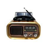 Ultratekno RX-BT628S BT/TF/USB/FM/AM/SW 3 Bandlı Güneş Panelli Nostaljik Radyo