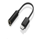 UltraTekno Type-C To Aux 3.5mm Kulaklık Çevirici Dönüştürücü Adaptör Usb-C Adaptör 1.kalite Siyah