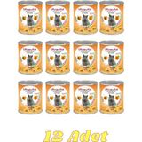 Ultravita Premium Yüksek Proteinli Gurme Etli Konserve Yaş Kedi Maması 415GRX12 Adet