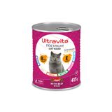 ULTRAVİTA PREMİUM YÜKSEK PROTEİNLİ SIĞIR ETLİ KONSERVE YAŞ KEDİ MAMASI 415GR 1 ADET
