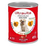 Ultravita Yüksek Proteinli Kuzu Etli Konserve Yaş Köpek Maması 415 gr X1 Adet