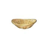 Ulu Ahşap Oval Hasır Yumurta, Ekmek Sepeti 15 * 19 cm - 001-Renkli