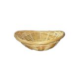Ulu Ahşap Oval Hasır Yumurta, Ekmek Sepeti 15 * 19 Cm