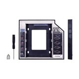 Ulu Bilgisayar 9.5mm HDD Slim Notebook DVD To SSD Kutu Sata Laptop Notebook CD Kızak Ekstra Harddısk Için - Siyah