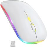 Ulu Bilgisayar Orn Kablosuz Fare Wireless Mouse 4 Tuşlu Renk Sessiz Şarj Edilebilir Dpı Kontrol - Beyaz