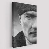 Ulu Önder Mustafa Kemal Atatürk Siyah Beyaz Dekoratif Kanvas Tablo, Duvar Dekoru 6303