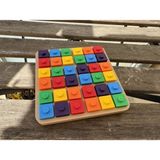 Ulu Pazarlama 3D Baskı Renkli Küp Bulmaca Tahtası - 6x6 Renk Eşleştirme ve Bellek Geliştirme Seti, Zeka Oyunu