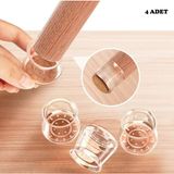 Ulu Pazarlama 4'lü Keçeli Şeffaf Silikon Sandalye Ayak Koruyucu Seti (5570) - Standart