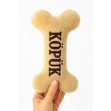 ULUBEN İsimli Nakış İşlemeli Peluş Kemik Köpek Oyuncağı İsime Kişiye Özel Wellsoft Yıkanabilir Oyuncak