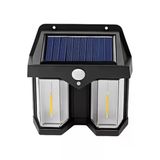 Ulupazarlama 618-2 Rustik Ampul İkili Solar Duvar Aplik Güneş Enerjili Hareket Sensörlü