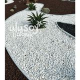 Ulusoy Botanik Dolomit Taş - Dekoratif Beyaz Taş - Bahçe Dekor / Bahçe Peyzaj / Saksı Teraryum Akvaryum Taşı / 2-4 cm / 20 kg