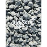Ulusoy Botanik Siyah Dolomit Taş / Bazalt Taşı / Dekoratif Siyah Taş / 1-2 cm / 5 kg