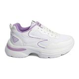 Ulusoy Texin Zenne 2626 Kadın Spor Ayakkabı GN03A2626 Beyaz-Lila - Beyaz - Lila