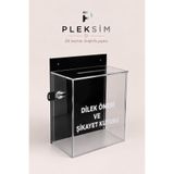 ulusoypleksi Premium Kalitede Kilitli Dilek ve Öneri Kutusu – Duvara Monte Pleksi Şikayet ve Geri Bildirim Kutusu