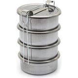Ulutas 16X8 Cm Paslanmaz Celik Isitilabilir 4'Lu Sefer Tasi 6 Lt 29X16 Cm Tam Ocu