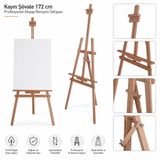 ulutaş & sanat Şövale Ahşap Resim Sehpası Kayın Ağacından