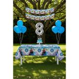 Umamiçe Frozen Elsa Temalı 8 Yaş Doğum Günü Parti Seti – Masa Örtüsü + Banner + Balonlar