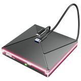 Umaniy RGB Harici CD DVD Sürücü USB 3.0 Tip C, DVD Sürücü Harici Taşınabilir RW Yazıcı CD Çalar Yazıcı