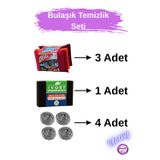 Umay 8 Parça Sihirli Bulaşık Süngeri Seti (1 Sert Sünger+3 Bez Kaplı Sünger) Ve 4’Lü Bulaşık Teli
