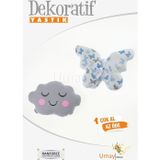 Umay Bebek Bebek Çocuk Odası Dekoratif Yastık, Kelebek Yastık, Bulut Yastık, Dekor Yastık