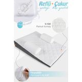 Umay Bebek Bebek Reflü Yatağı, Fermuarlı, Yıkanabilir Kılıf, Yatak, %100 Pamuk Kumaş + Çukur Baş Yastık
