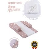 Umay Bebek Bebek Reflü Yatağı, Fermuarlı, Yıkanabilir Kılıf, Yatak, Pamuk Kumaş + Çukur Baş Yastık