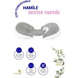Umay Bebek Bel Ve Karın Desteği, Hamile Yastığı, Çok Fonksiyonlu, Uyku Emzirme Yastığı, Ayarlanabilir, Cırtlı