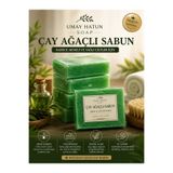 umay hatun soap ÇAY AĞAÇLI SABUN - FRESH KOKULU YEŞİL ÇAY AĞAÇLI AKNE SABUNU - YAĞLI CİLTLER İÇİN - ARINDIRICI YEŞİL SABUN