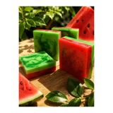 umay hatun soap KARPUZ DESENLİ SABUN EL SABUNU DUŞ SABUNU KARPUZ KOKULU SABUN BANYO DEKOR KIRMIZI RENK