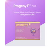 Umay İlaç Progeny F®+DHA Vitamin, Mineral ve Omega 3 İçeren Takviye Edici Gıda-90 Kapsül