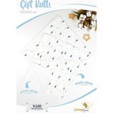 Umaybebek 100X100 Cm, Organik Çift Katlı Müslin Bebek Pikesi, Battaniyesi