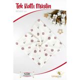 Umaybebek 100X100 Cm, Organik Tek Katlı Müslin Bebek Pikesi, Battaniyesi-Dümen