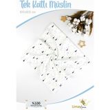 Umaybebek 100X100 Cm, Organik Tek Katlı Müslin Bebek Pikesi, Battaniyesi