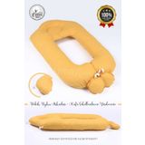Umaybebek 2'si 1 Arada Bebek Sarılma Ve Şekillendirme Yastığı, Düz Kafa Yastığı %100 Pamuk Kumaş