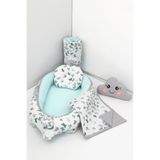 Umaybebek 5 Parça - Babynest, Bebek Uyku Yatağı, Baş Yastık, Bebek Pikesi, Yorganı, Dekoratif Bulut Yastık