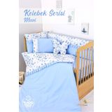 Umaybebek 70x110, Bebek Nevresim Takımı, Dolgu Korumalık, Düz Çarşaf - %100 Pamuk