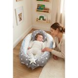 Umaybebek Babynest, Bebek Uyku Yatağı, Yatak - 0-2 Yaş - Pamuk Kumaş - Koyu Gri Mavi